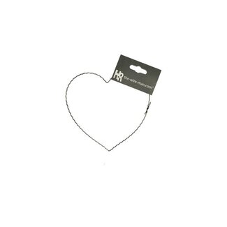 4A Wire Heart Frame | Colour: Grey | Diameter 15 centimetre | Per 10 hearts
