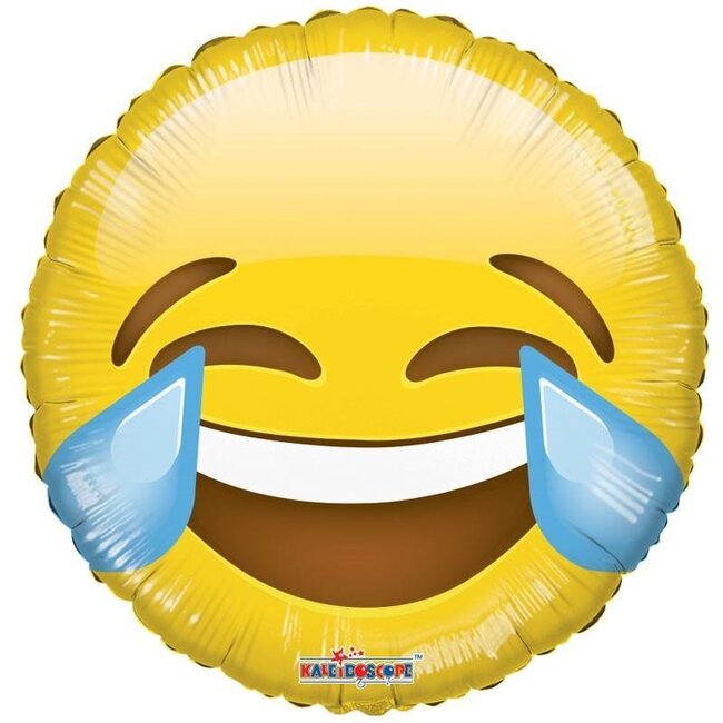 Party! Balloon “Emoji” | Colour: Yellow | Diameter 45 centimetre | Per 10 balloons
