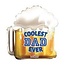 Party! Balloon “Coolest Dad” | Colour: Mixed Colours | Diameter 45 centimetre | Per 10 balloons