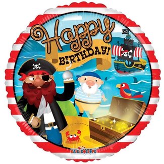 4A Party! Balloon “Happy Birthday” | Colour: Red | Diameter 45 centimetre | Per 10 balloons