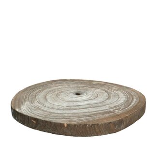 4A Gedroogde Houtschijf Apollonia | Kleur: Bruin | Droogdecoratie | Diameter 40 centimeter | Per schijf