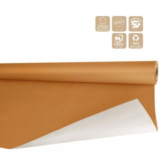 4A Bietpapier op rol | Kleur: Lichtbruin | Breedte 80 centimeter | Lengte 40 meter | 80 gram/m2 | Per rol