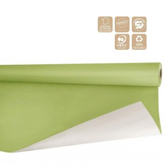4A Bietpapier op rol | Kleur: Lichtgroen | Breedte 80 centimeter | Lengte 40 meter | 80 gram/m2 | Per rol