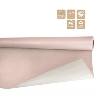 4A Bietpapier auf Rolle | Farbe: Oudroze | Breite 80 centimeter | Länge 40 meter | 80 gram/m2 | Pro Rolle