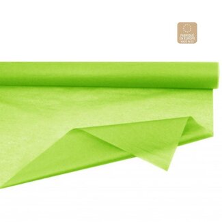 4A Zijdepapier op rol | Kleur: Appeltjesgroen | Breedte 75 centimeter | Lengte 50 meter | 28 gram/m2 | Per rol