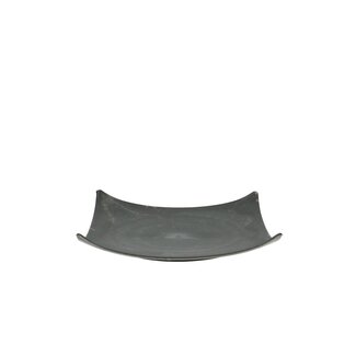 4A Plastic Melamine Dish Plate | Colour: Grey | Diameter 18 centimetre | Height 3.5 centimetre | Per 12 dishes