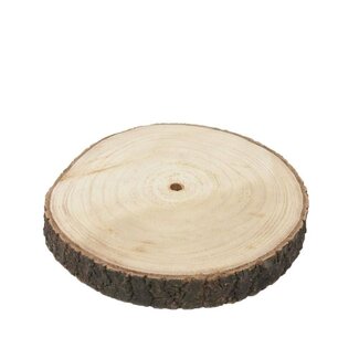 4A Gedroogde Houtschijf Apollonia | Kleur: Bruin | Droogdecoratie | Diameter 27 centimeter | Per schijf