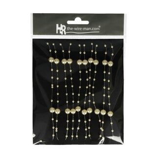 4A Parelslinger Draad | Kleur: Champagne | Lengte 3 meter | Per slinger