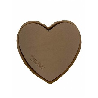 4A Oasis Bio Biolit Hart | Kleur: Bruin | Lengte 25.5 centimeter | Breedte 28 centimeter | Hoogte 4 centimeter | Per 4 harten