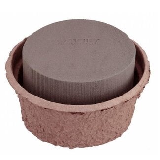 4A Oasis Bio Biolit Schaal | Kleur: Bruin | Diameter 18 centimeter | Hoogte 10 centimeter | Per 2 schalen