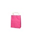 Papieren Cadeautassen | Kleur: Fuchsia | Lengte 18 centimeter | Breedte 8 centimeter | Hoogte 23 centimeter | Per 50 tassen