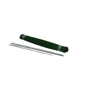 4A Coated floral wire | Colour: Dark green | Diameter 0.4 millimeter | Length 30 centimeter | Weight 1 kilo | Per box