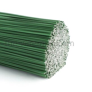 4A Painted Florist Wire | Colour: Dark green | Diameter 1.2 millimeter | Length 40 centimeter | Weight 2 kilo | Per box