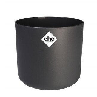 4A Kunststoff Blumentopf Pflanzentopf "Soft" | Farbe: Grau | Durchmesser 25 centimeter | Höhe 23 centimeter | Pro 4 Blumentöpfe