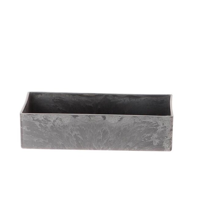 Melamine Bloemenbak Plantenbak | Kleur: Grijs | Lengte 20 centimeter | Breedte 10.5 centimeter | Hoogte 5 centimeter | Per 12 bakken