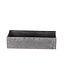 Melamine Bloemenbak Plantenbak | Kleur: Grijs | Lengte 20 centimeter | Breedte 10.5 centimeter | Hoogte 5 centimeter | Per 12 bakken