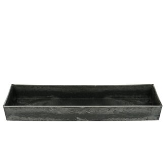 4A Plastic Melamine Flower box Plant box | Colour: Grey | Length 42 centimeter | Width 10.5 centimeter | Height 5 centimeter | Per 9 flower boxes