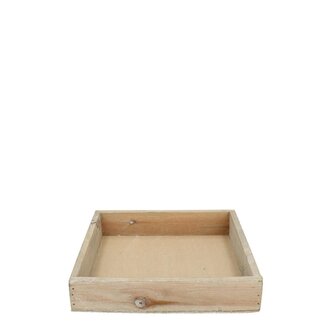 4A Wooden Tray | Colour: Light brown | Length 20 centimeter | Width 20 centimeter | Height 4 centimeter | Per 4 trays