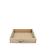 Wooden Serving Tray | Colour: Light brown | Length 20 centimeter | Width 20 centimeter | Height 4 centimeter | Per 4 serving trays