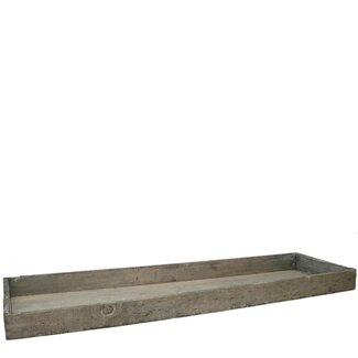 4A Houten Dienblad | Kleur: Grijs | Lengte 60 centimeter | Breedte 20 centimeter | Hoogte 4 centimeter | Per 4 dienbladen