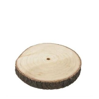 4A Gedroogde Houtschijf Apollonia | Kleur: Bruin | Droogdecoratie | Diameter 30 centimeter | Per schijf
