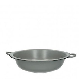 4A Zinken Schaal Bloempot Plantenpot | Kleur: Grijs | Diameter 34.5 centimeter | Hoogte 9.5 centimeter | Per 8 schalen
