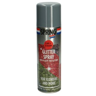 4A Spuitverf Kleurspray Glitter | Kleur: Zilverkleurig | Inhoud 300 milliliter | Per spuitbus