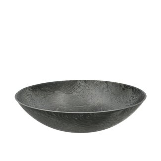 4A Kunststof Melamine Schaal Bord | Kleur: Grijs | Diameter 28 centimeter | Hoogte 8 centimeter | Per 12 schalen