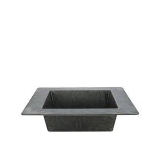 4A Kunststof Melamine Schaal Bord | Kleur: Grijs | Diameter 25 centimeter | Hoogte 6 centimeter | Per 12 schalen
