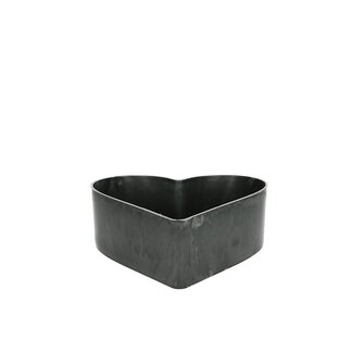 4A Melamine Heart | Colour: Grey | Length 22 centimeter | Width 20 centimeter | Height 7.5 centimeter | Per 10 hearts