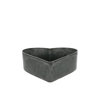 4A Melamine Heart | Colour: Grey | Length 26 centimetre | Width 24 centimetre | Height 7.5 centimetre | Per 10 hearts