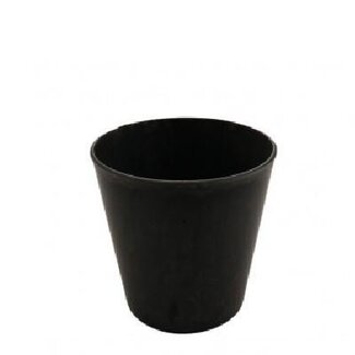 4A Plastic Melamine Flower Pot Plant Pot | Colour: Grey | Diameter 13 centimetre | Height 11.5 centimetre | Per 12 plant pots