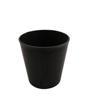 4A Kunststoff Melamin Blumentopf Pflanzentopf | Farbe: Grau | Durchmesser 17 centimeter | Höhe 15 centimeter | Pro 12 Blumentöpfe