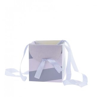 4A Cadeautasjes "Muse” | Kleur: Paars | Lengte 16 centimeter | Breedte 16 centimeter | Hoogte 18 centimeter | Per 10 tassen