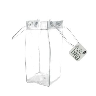 4A Bags Ice bag “Ice Bag” | Colour: Transparent | Width 11 centimeter | Height 25.5 centimeter | Per 6 bags