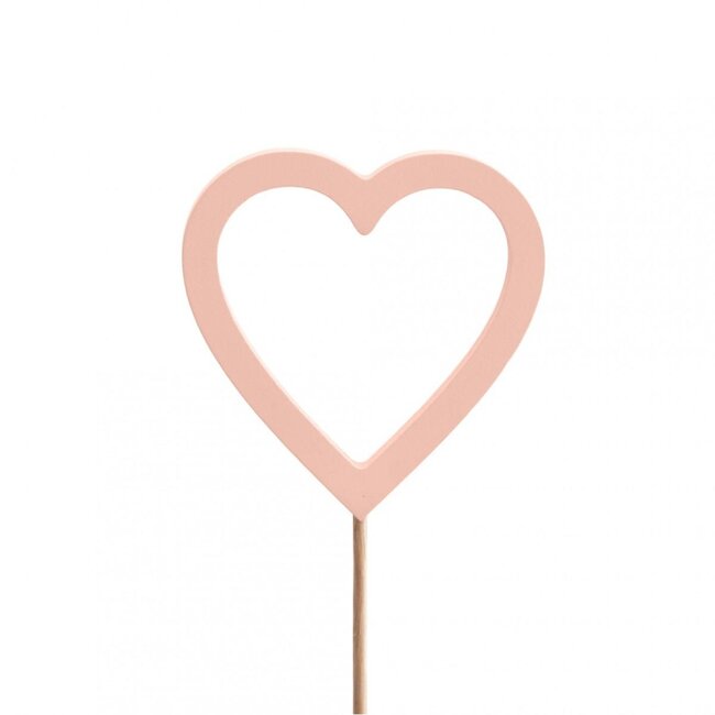Heart pick “Nayelli” | Colour: Pink | Diameter 7 centimeter | Length of pick ± 50 centimeter | Per 25 picks