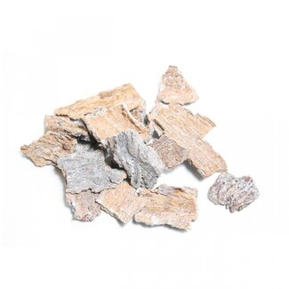 4A Dried Bark slices | Colour: Natural White | Dried decoration | Weight 200 gram | Per bag