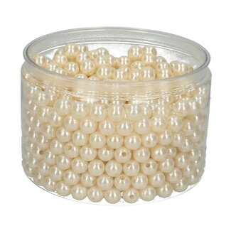 4A Decoratie Parels | Kleur: Champagnekleurig | Diameter 10 millimeter | Per 600 parels
