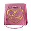 Cadeautasjes “Posh Love” | Kleur: Roze | Lengte 13 - 17 centimeter | Breedte 13 - 17 centimeter | Hoogte 15 centimeter | Per 10 tassen