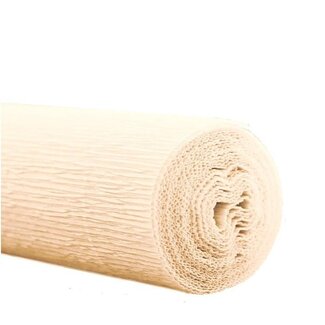 4A Crepe paper on roll | Colour: Champagne-coloured | Width 50 centimeter | Length 2.5 meter | Per 5 rolls