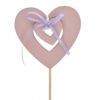 4A Hart Pick | Colour: Pink | Diameter 8 centimeter | Length pick ± 10 centimeter | Per 25 picks