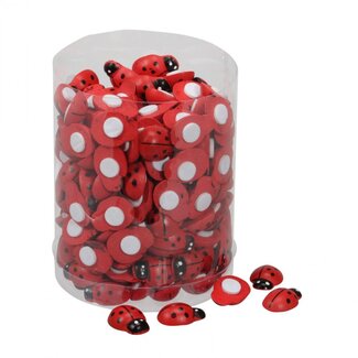 4A Ladybird Sticker Label | Colour: Red | Diameter 20 millimetre | Per 220 stickers
