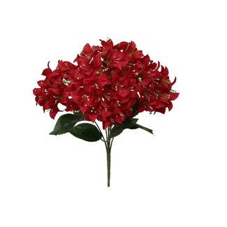 4A Bougainville Spray Artificial Flower | Colour: Red | Length ± 46 centimeter | Per artificial flower