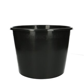4A Kunststof Emmer | Kleur: Zwart | Diameter 28 centimeter | Hoogte 22 centimeter | Inhoud 8 liter | Per 10 emmers