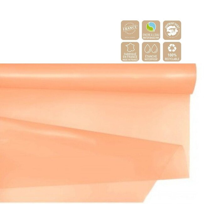Folie Rol “Cachotier” | Kleur: Oranje | Breedte 80 centimeter | Lengte 40 meter | Per rol