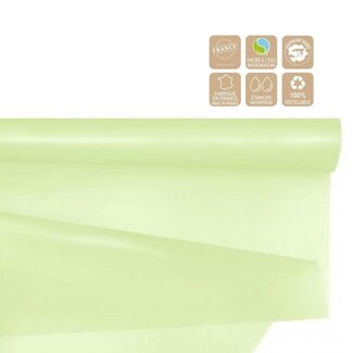 4A Folie Rol “Cachotier” | Kleur: Lichtgroen | Breedte 80 centimeter | Lengte 40 meter | Per rol