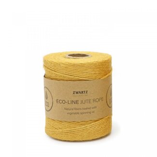 4A Jute Seil Draht | Farbe: Gelb | Durchmesser 3 Millimeter | Länge 160 Meter | Pro Rolle