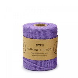 4A Jute Touw Draad | Kleur: Paars | Diameter 3 millimeter | Lengte 160 meter | Per rol