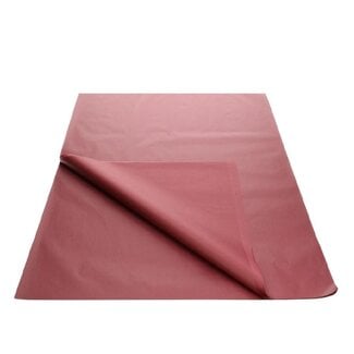 4A Zijde Papier Vel | Kleur: Bordeauxrood | Lengte 50 centimeter | Breedte 75 centimeter | 17 gram/m2 | Per 480 vellen