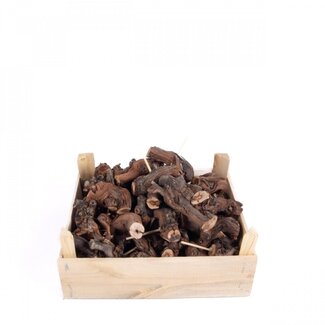 4A Getrocknetes Weinrebenholz | Farbe: Braun | Trocken-Dekoration | Länge 8 - 10 centimeter | Pro 40 Stämmchen